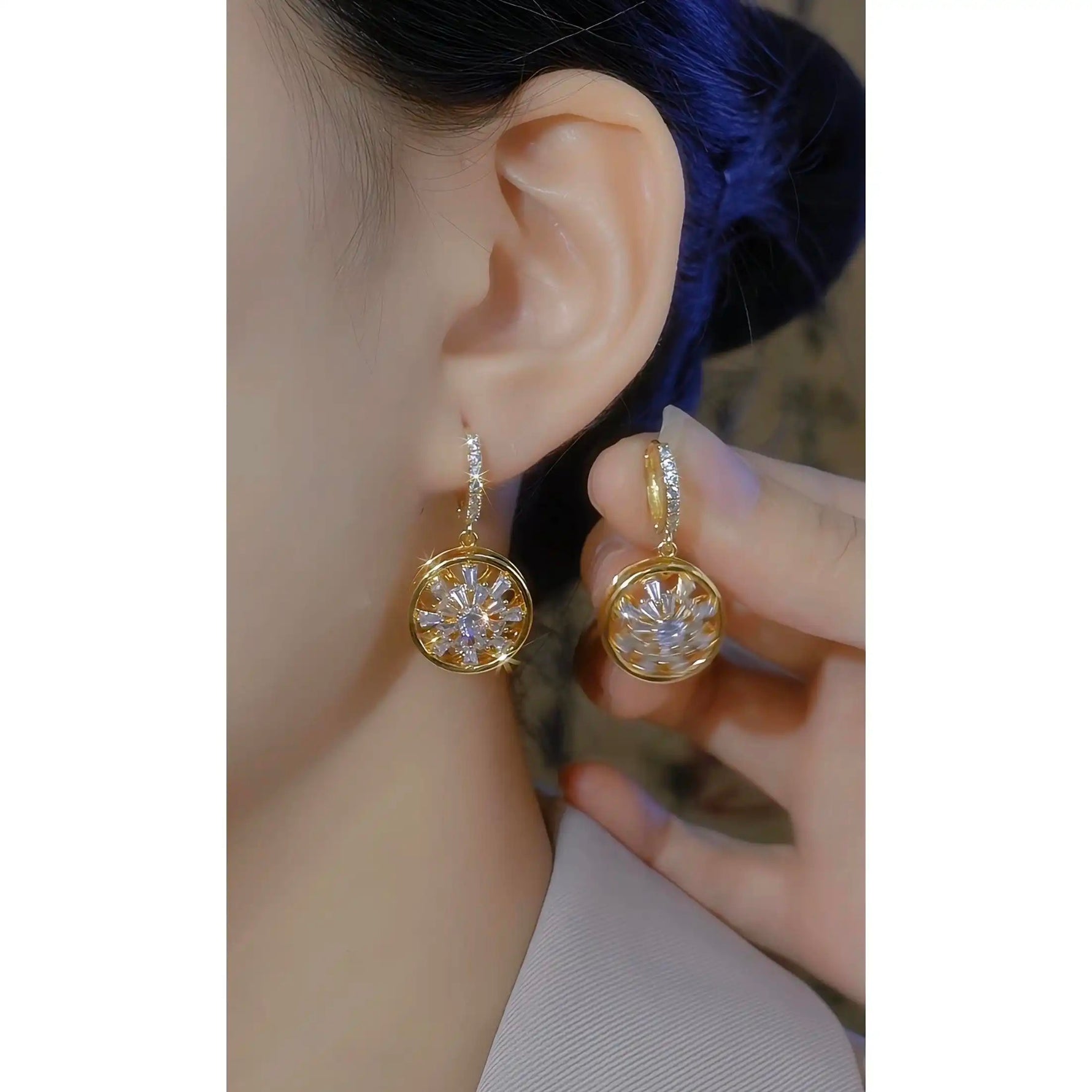 Circle Ear Hoop Earrings