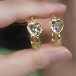 Circle Romantic Charm Hoop Earrings