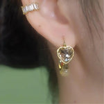 Circle Romantic Charm Hoop Earrings