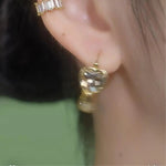 Circle Romantic Charm Hoop Earrings