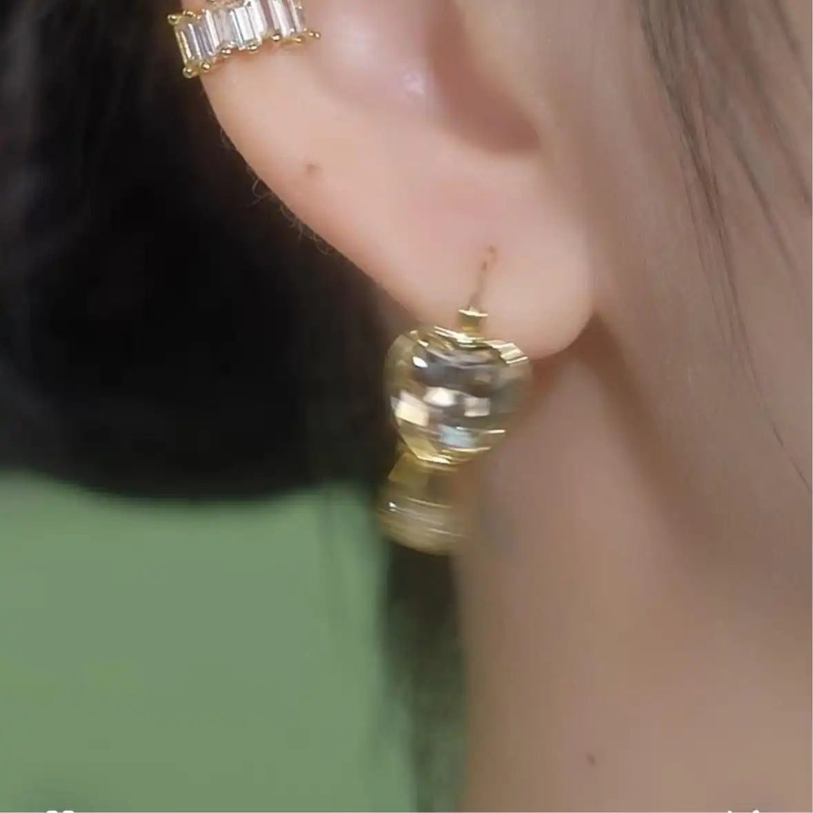 Circle Romantic Charm Hoop Earrings