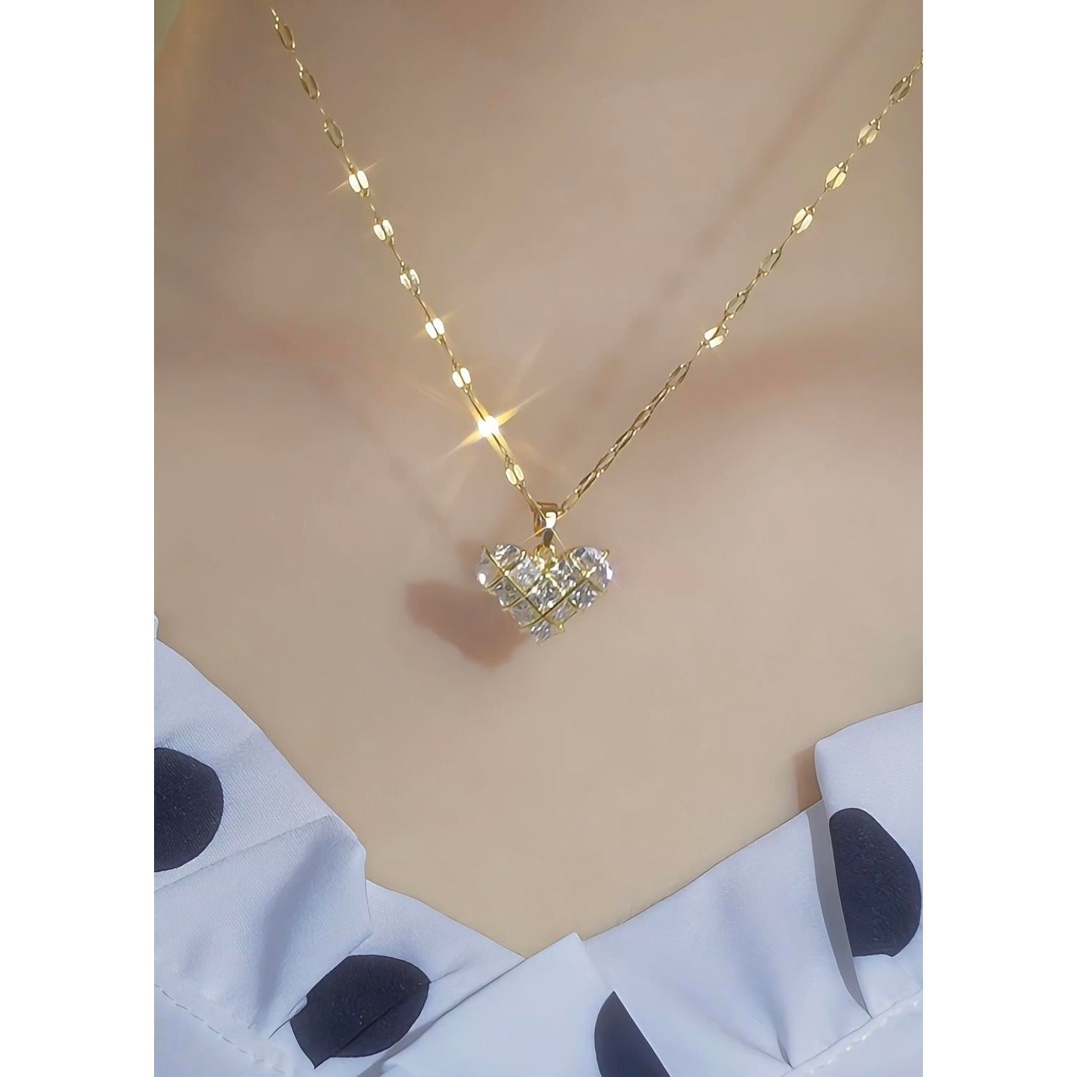 Coffee Heart Necklace
