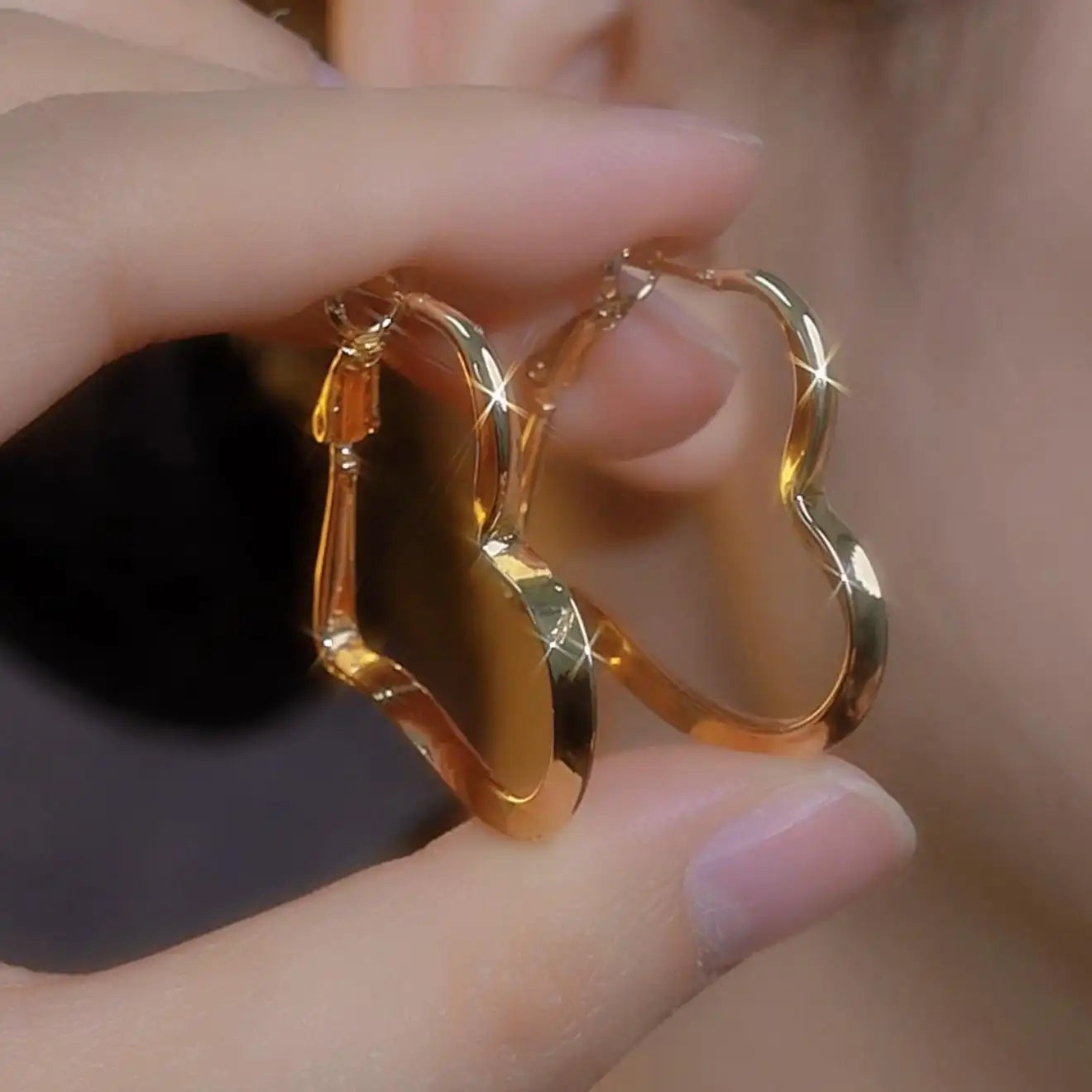 Cold Exaggerated Large Hoop Earrings