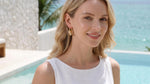 Cold Hollow Geometric Coin Tassel Drop Earrings
