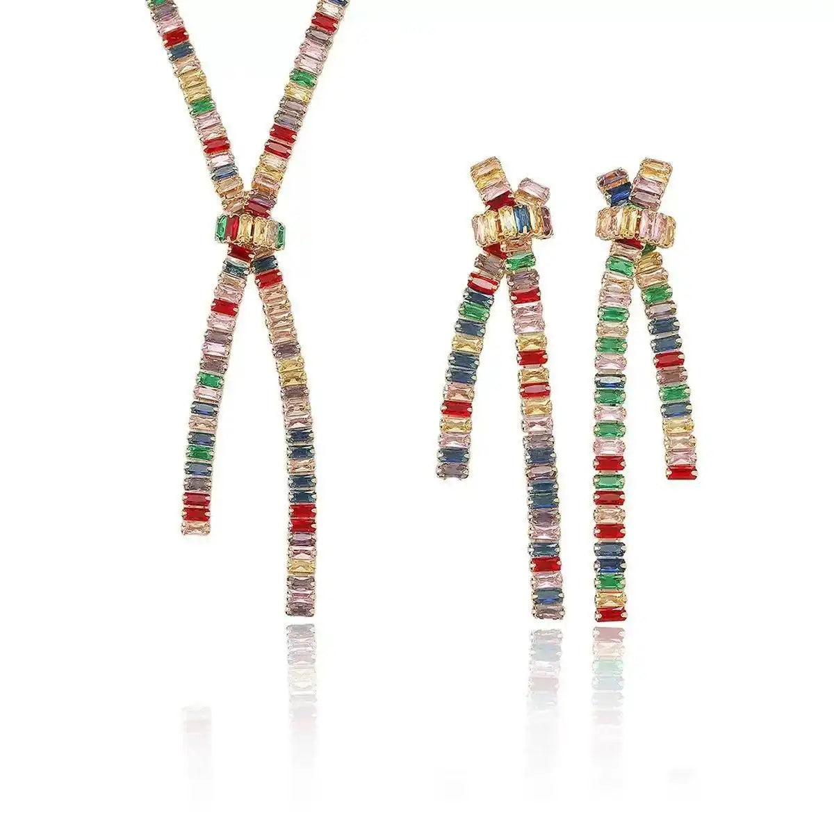 Colorful Bowknot Jewelry Set
