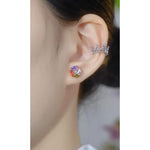 Colorful Crystal Ear Buckles Stud Earrings