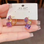 Colorful Crystal Ear Cuffs