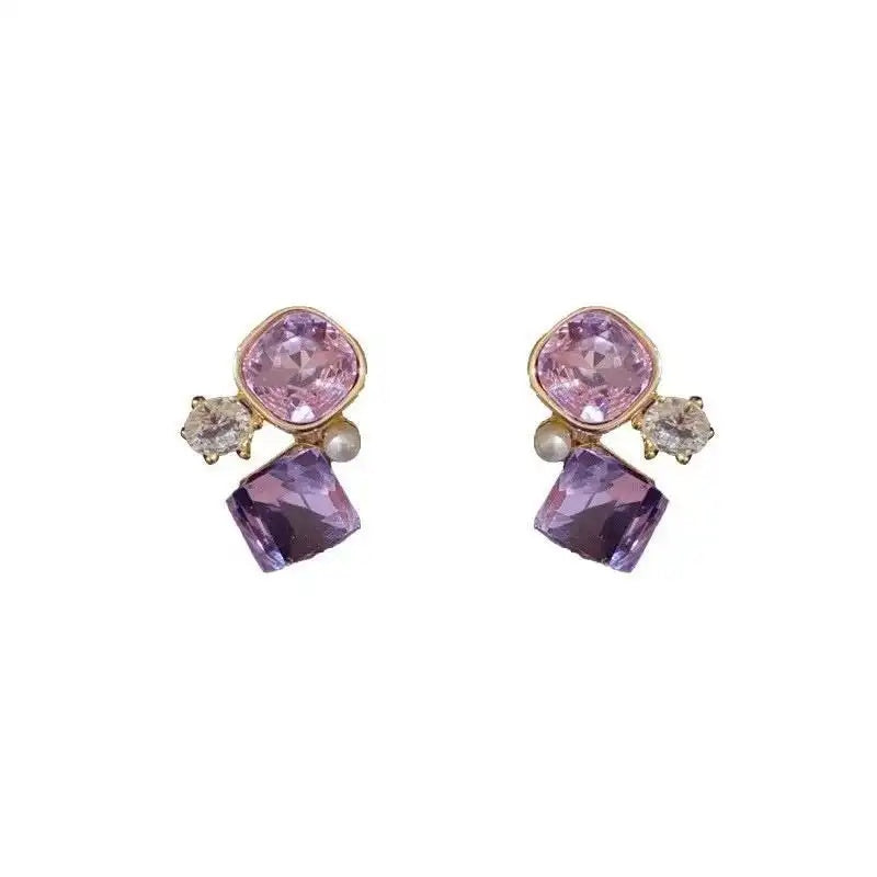 Colorful Crystal Ear Cuffs