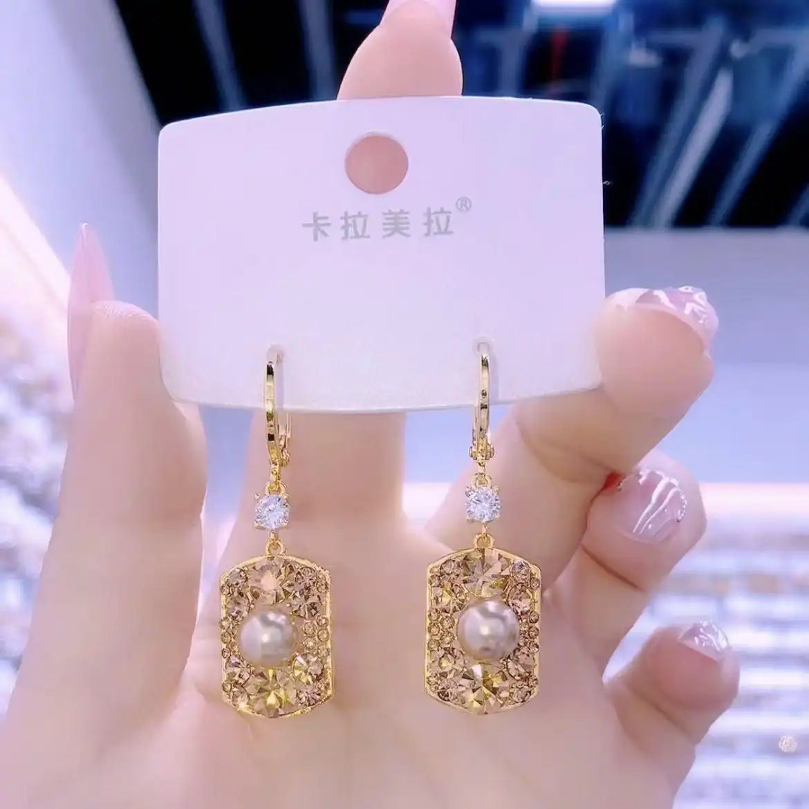 Colorful Crystal Earrings