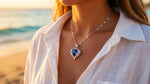 Colorful Crystal Heart Small Necklace