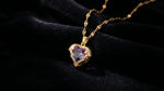 Colorful Crystal Heart Small Necklace
