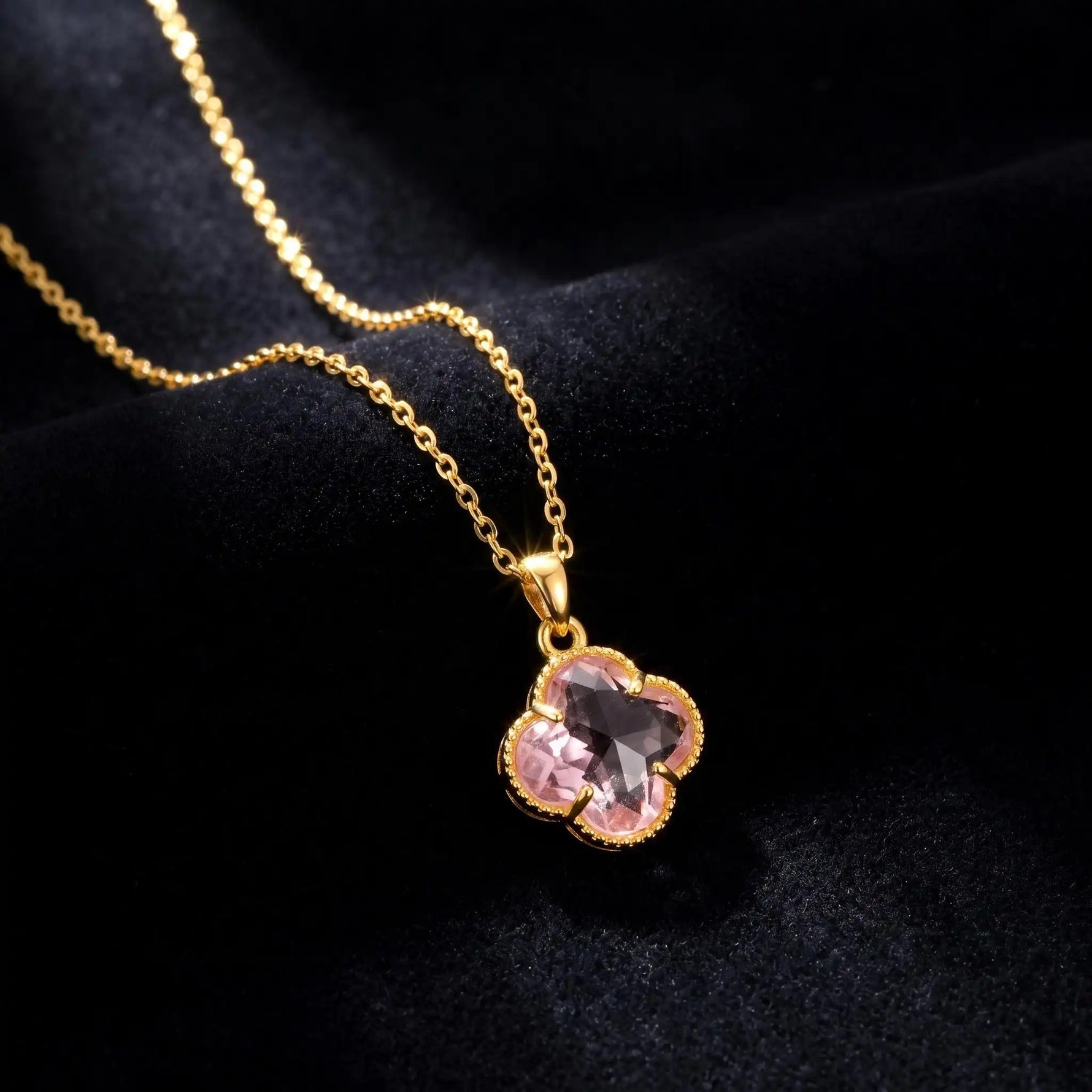 Colorful Crystal Heart Small Necklace