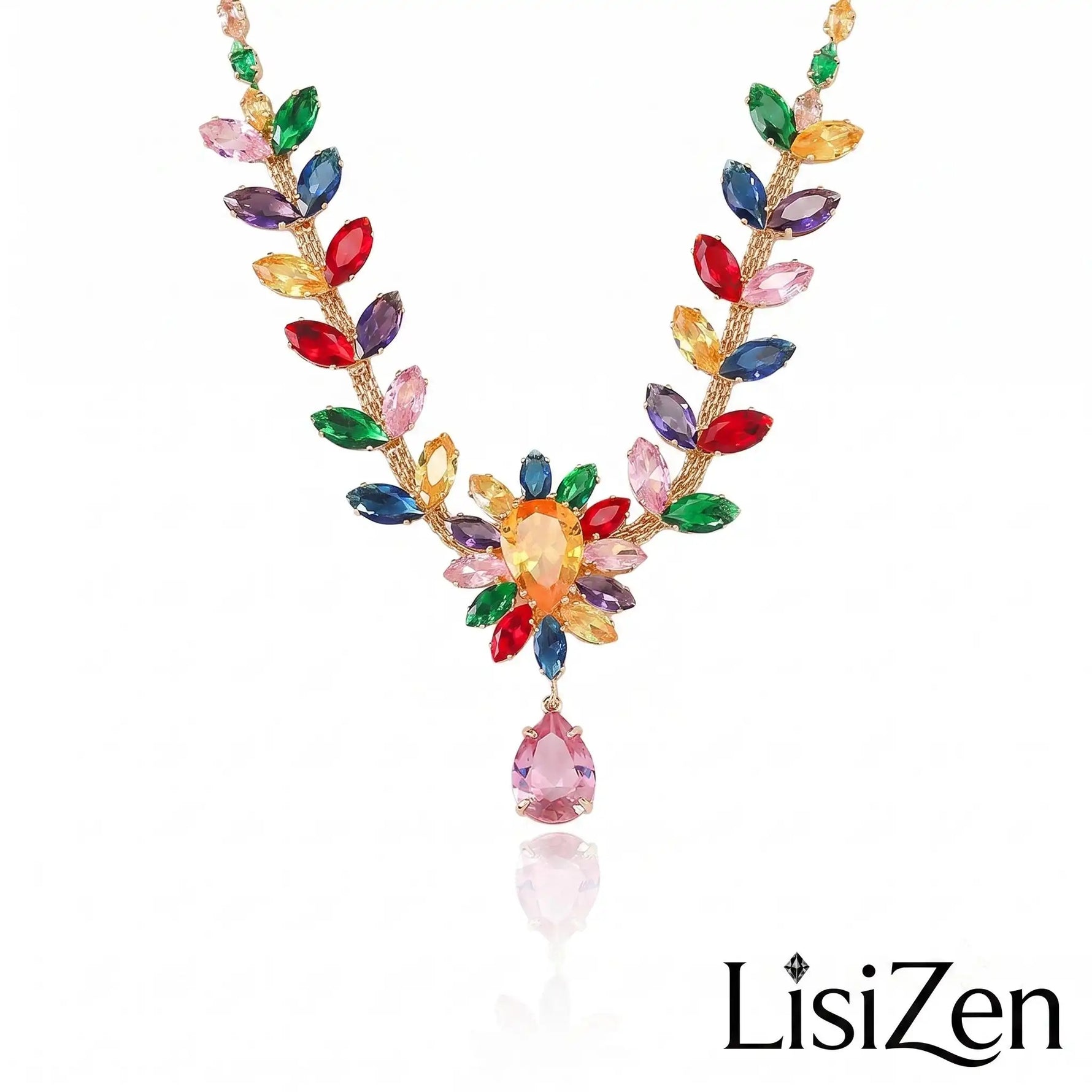 Colorful Flower Jewelry Set