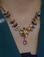 Colorful Flower Jewelry Set