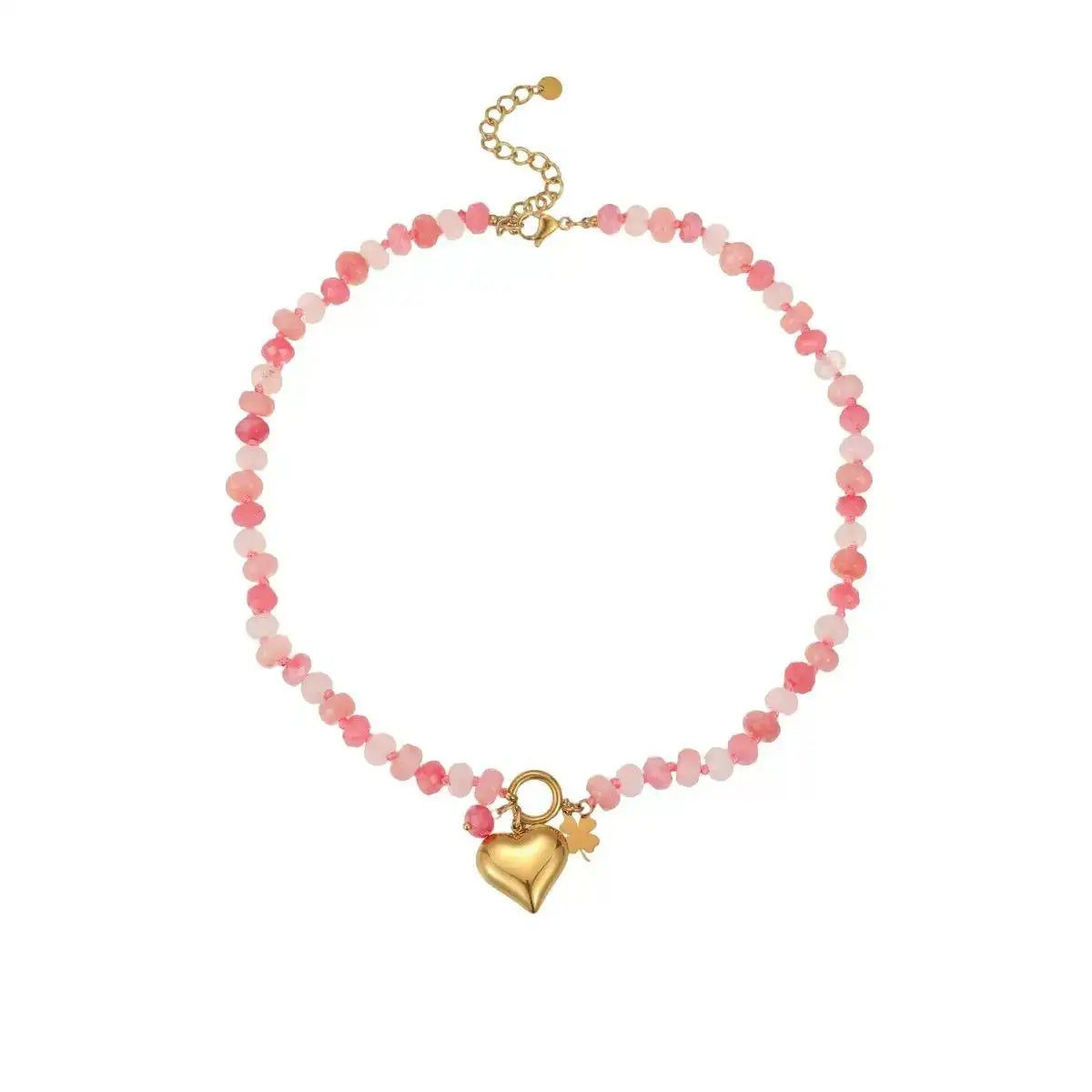 Commuter Pink Heart Necklace