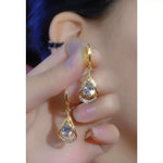 Creative Teardrop Retro Minimalist Hook Drop Earrings