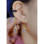 Creative Teardrop Retro Minimalist Hook Drop Earrings