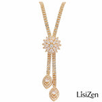Creative Wedding Crystal Flower Bride Jewelry Set