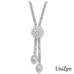 Creative Wedding Crystal Flower Bride Jewelry Set