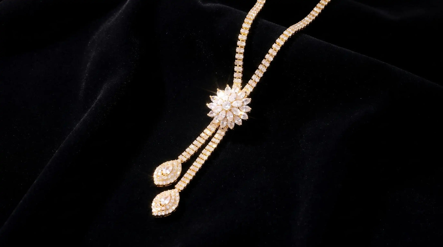 Creative Wedding Crystal Flower Bride Jewelry Set
