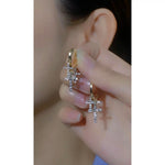 Cross Crystal Earrings