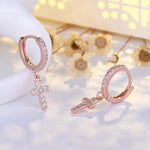 Cross Crystal for Men and Earrings