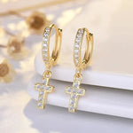 Cross Crystal for Men and Earrings