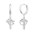 Crown Cross Attention To Detail Earrings