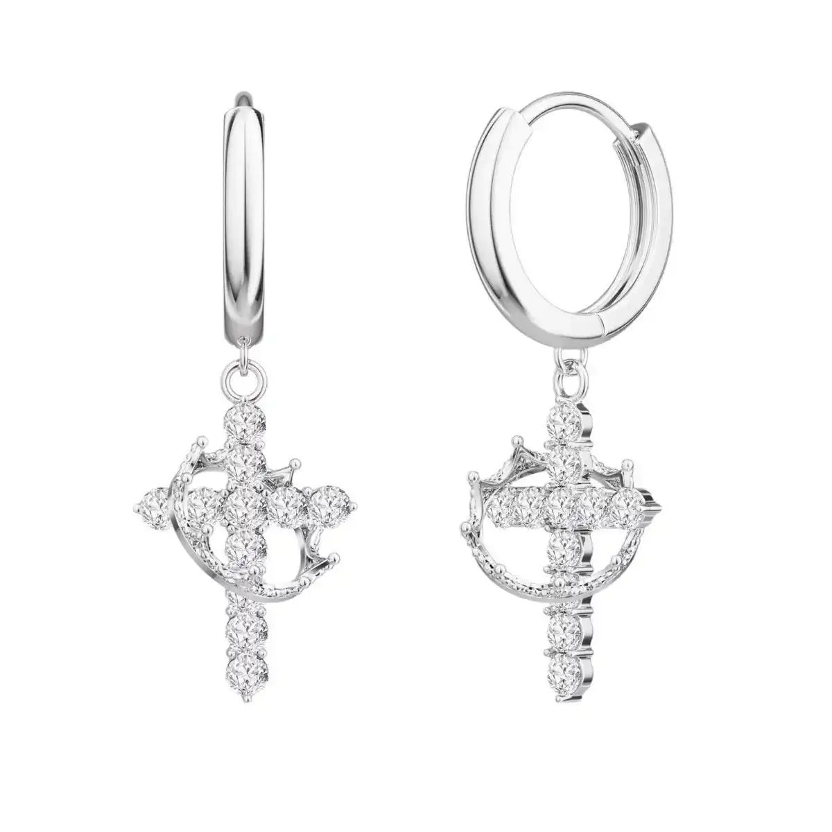 Crown Cross Attention To Detail Earrings
