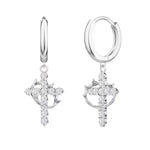 Crown Cross Attention To Detail Earrings