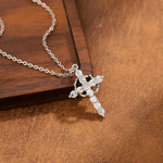 Crown Cross Creative Cross Hollow Necklace