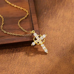 Crown Cross Creative Cross Hollow Necklace
