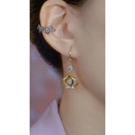 Crown Vintage French Earrings
