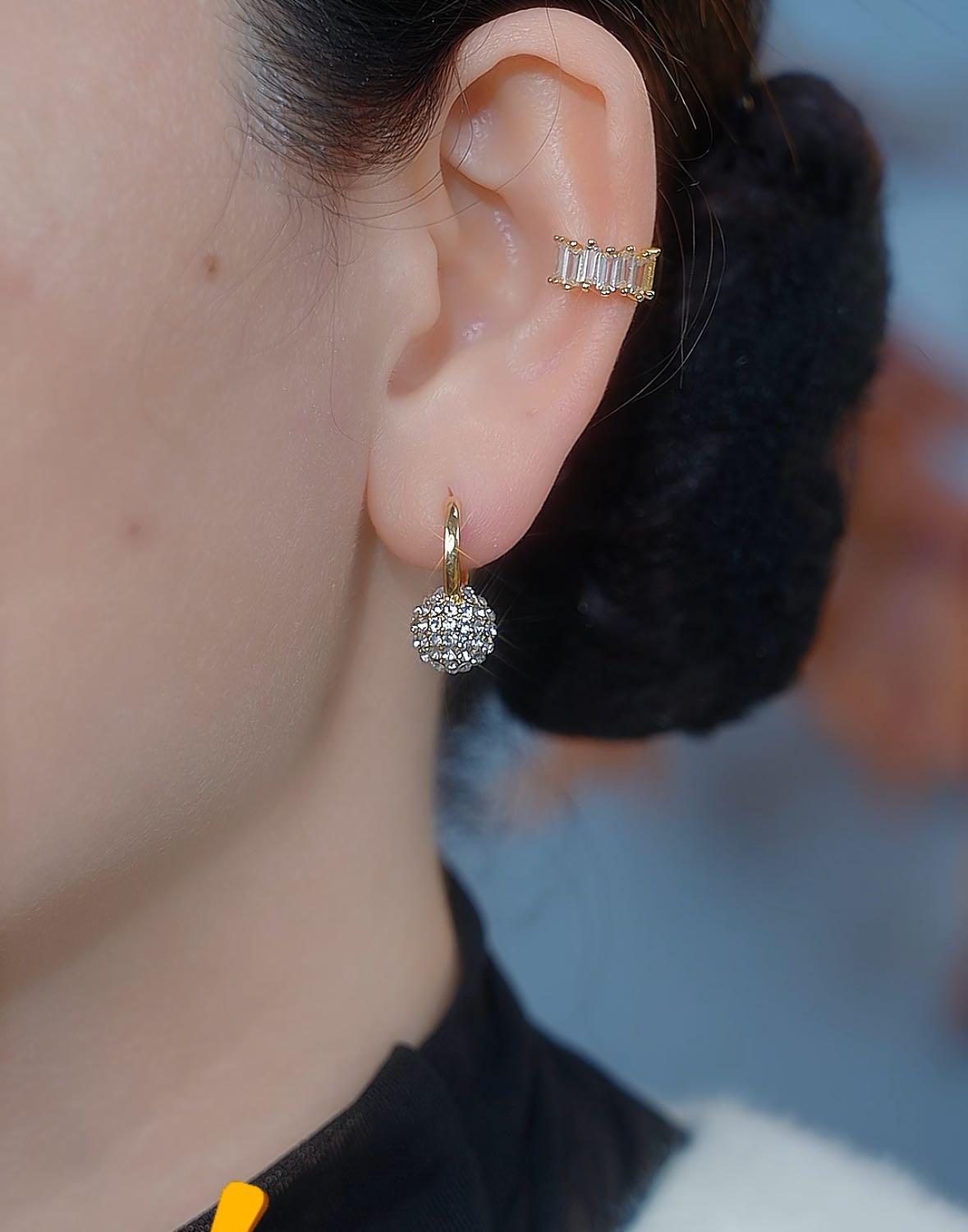 Crystal Ball Earrings