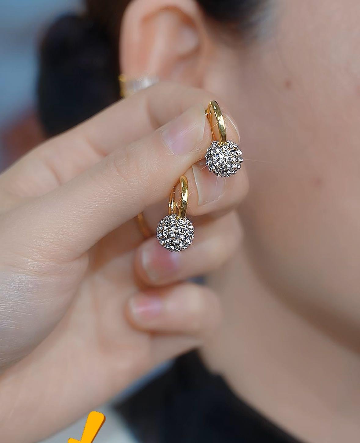 Crystal Ball Earrings