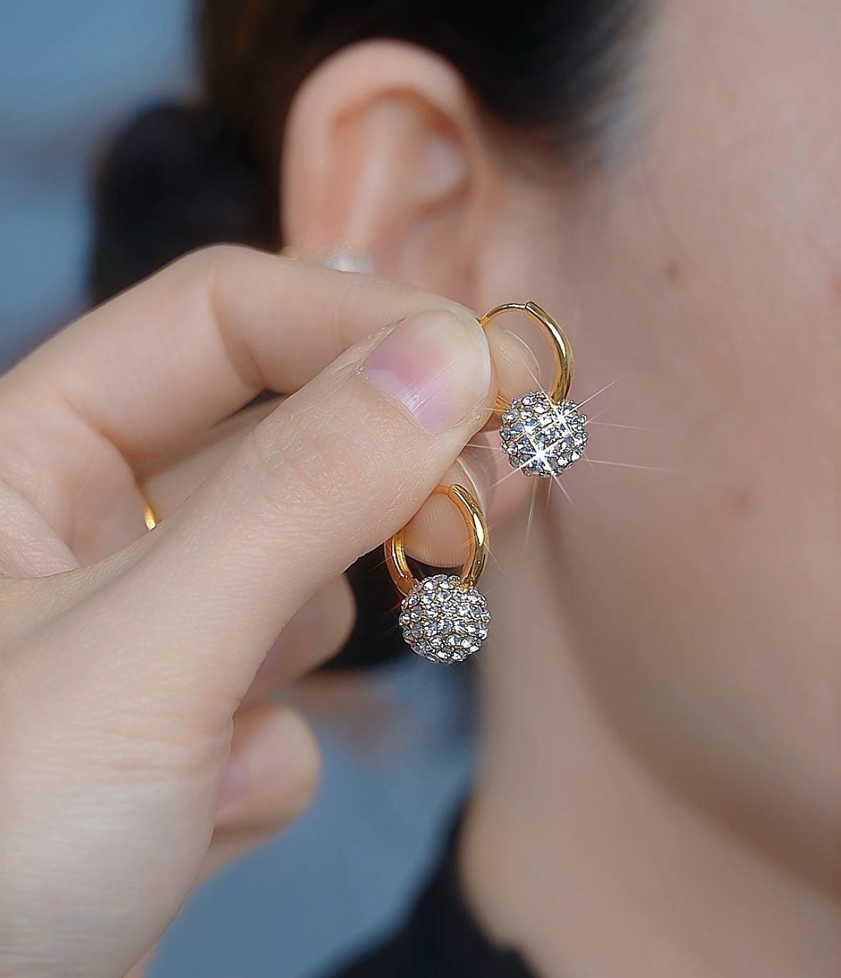 Crystal Ball Earrings