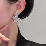 Crystal Butterfly Clip-On for Non-Pierced Earrings
