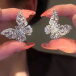 Crystal Butterfly Clip-On for Non-Pierced Earrings