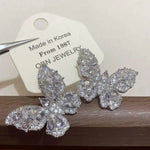 Crystal Butterfly Clip-On for Non-Pierced Earrings