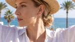 Crystal Butterfly Ear Hoop Earrings