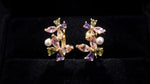 Crystal Butterfly Ear Hoop Earrings