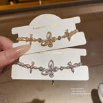 Crystal Butterfly Flower Korean Ins Bracelet