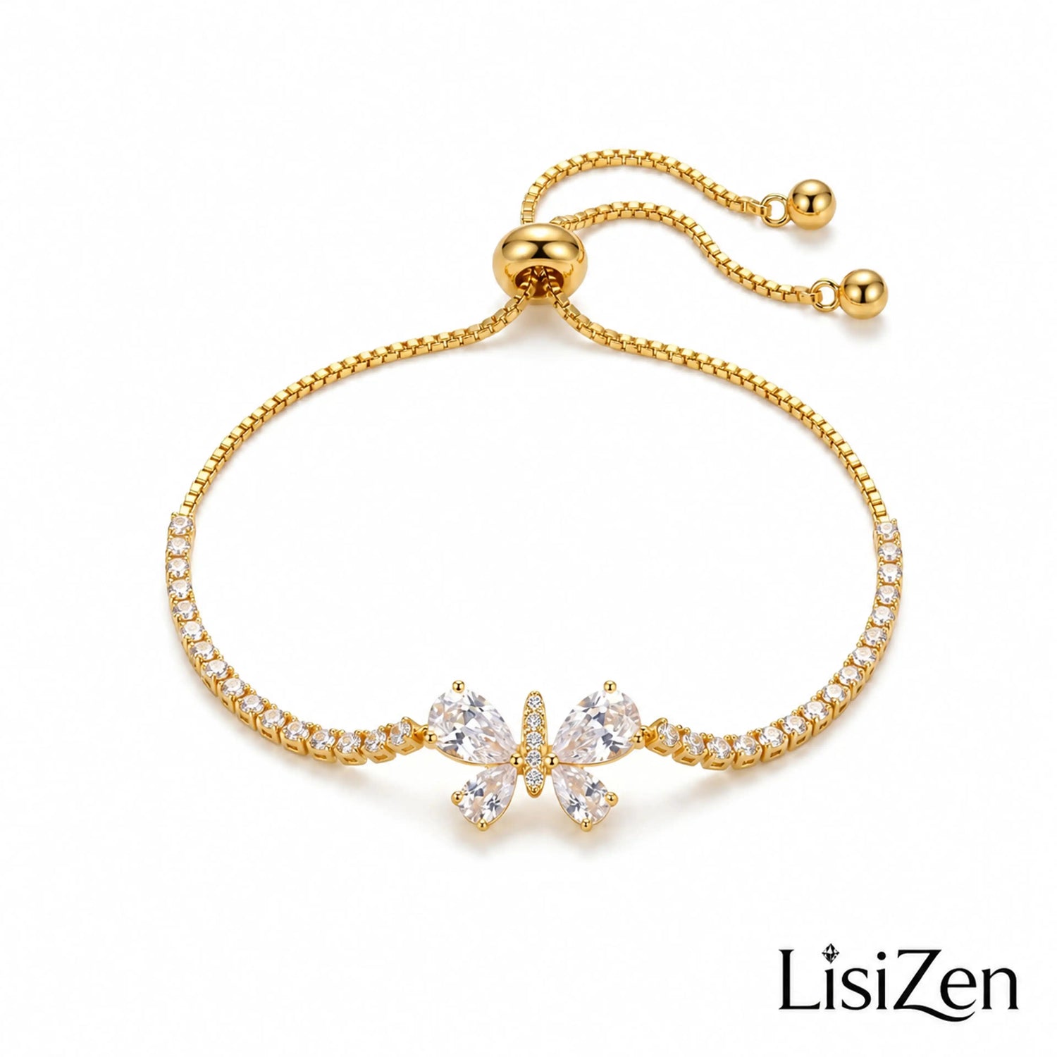 Crystal Butterfly Pattern Ins Bracelet