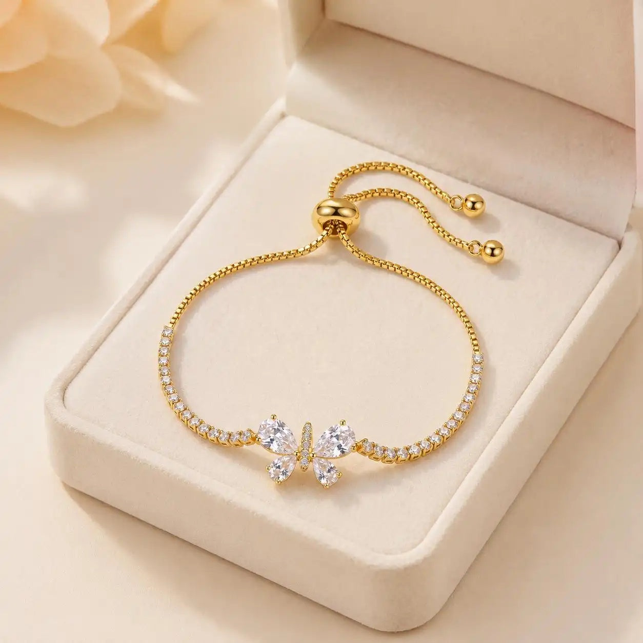 Crystal Butterfly Pattern Ins Bracelet