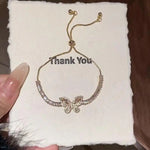 Crystal Butterfly Pattern Ins Bracelet