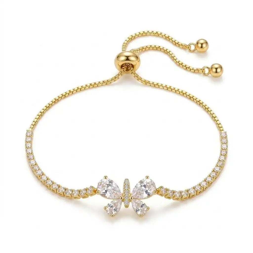 Crystal Butterfly Pattern Ins Bracelet