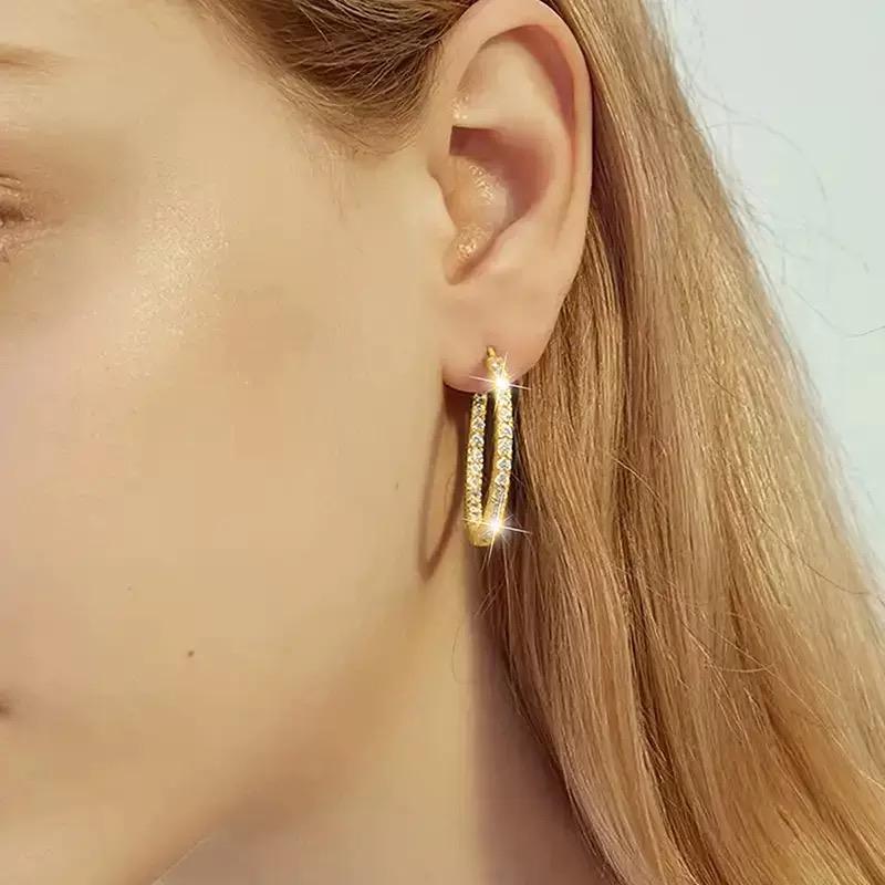 Crystal Circle Ear Cuffs