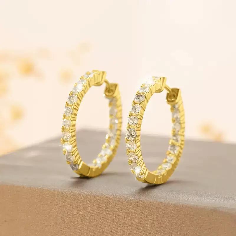 Crystal Circle Ear Cuffs