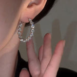 Crystal Circle Earrings
