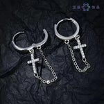 Crystal Cross Chain Tassel for Drop Earrings